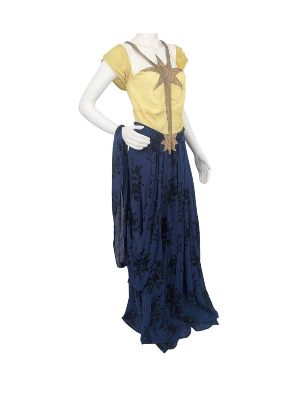 Halter Maxi Dress Renaissance Fantasy Fairy Whimsigoth Princess Cosplay Plus 2X